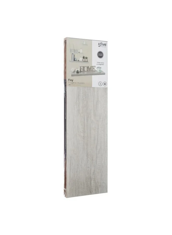 Five Simply Smart Fixy Rectangular Floating Wall Shelf Grey Oak 80 cm 138954D