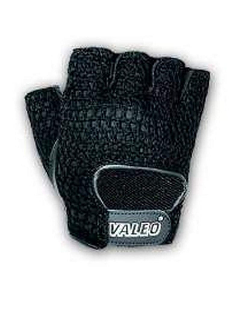 VALEO Valeo VA4575XL Fingerless Lifting Glove Capacity Volume Cotton XLarge Black Pack of 3 