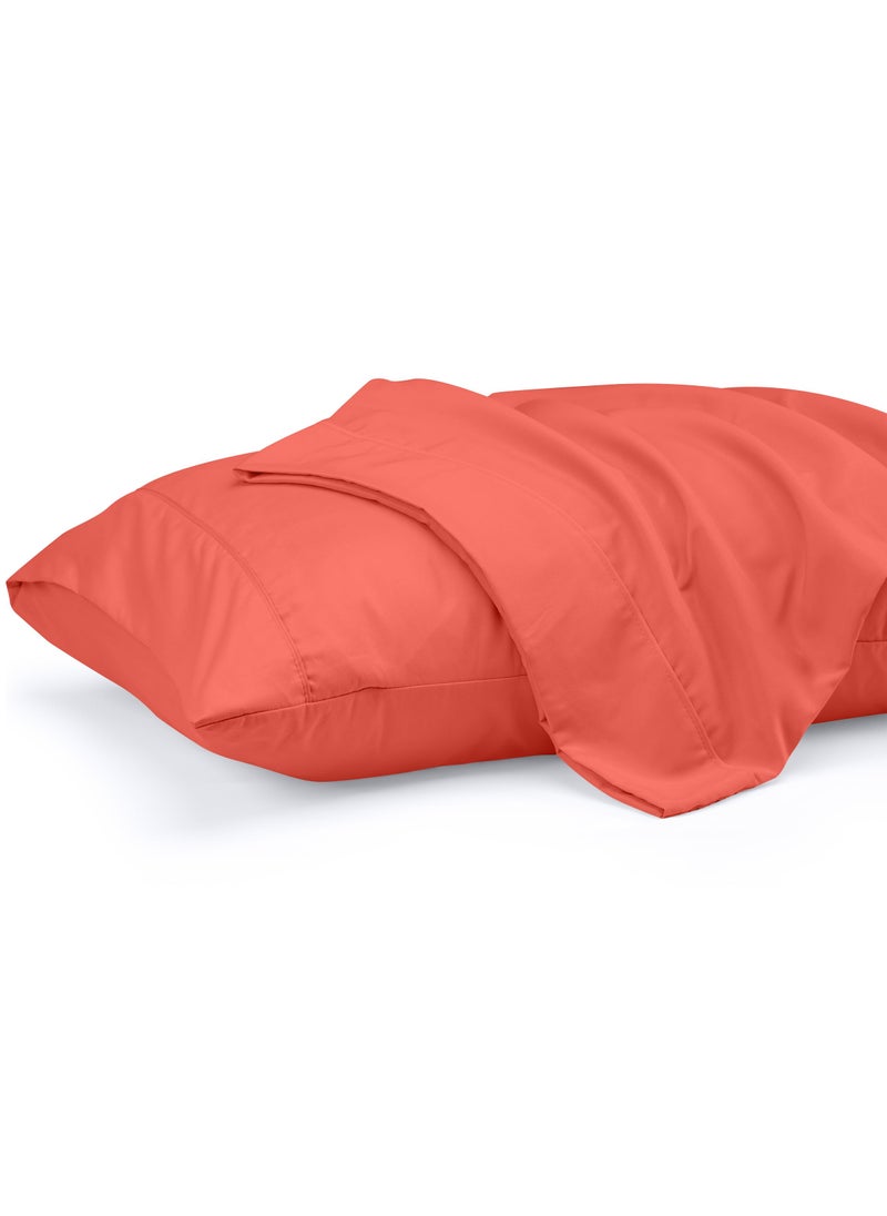 Utopia Bedding Utopia Bedding King Pillow Cases - 2 Pack - Envelope Closure - Soft Brushed Microfiber Fabric - Shrinkage and Fade Resistant Pillow Covers 20 X 40 Inches (King  Coral)  - Image 1