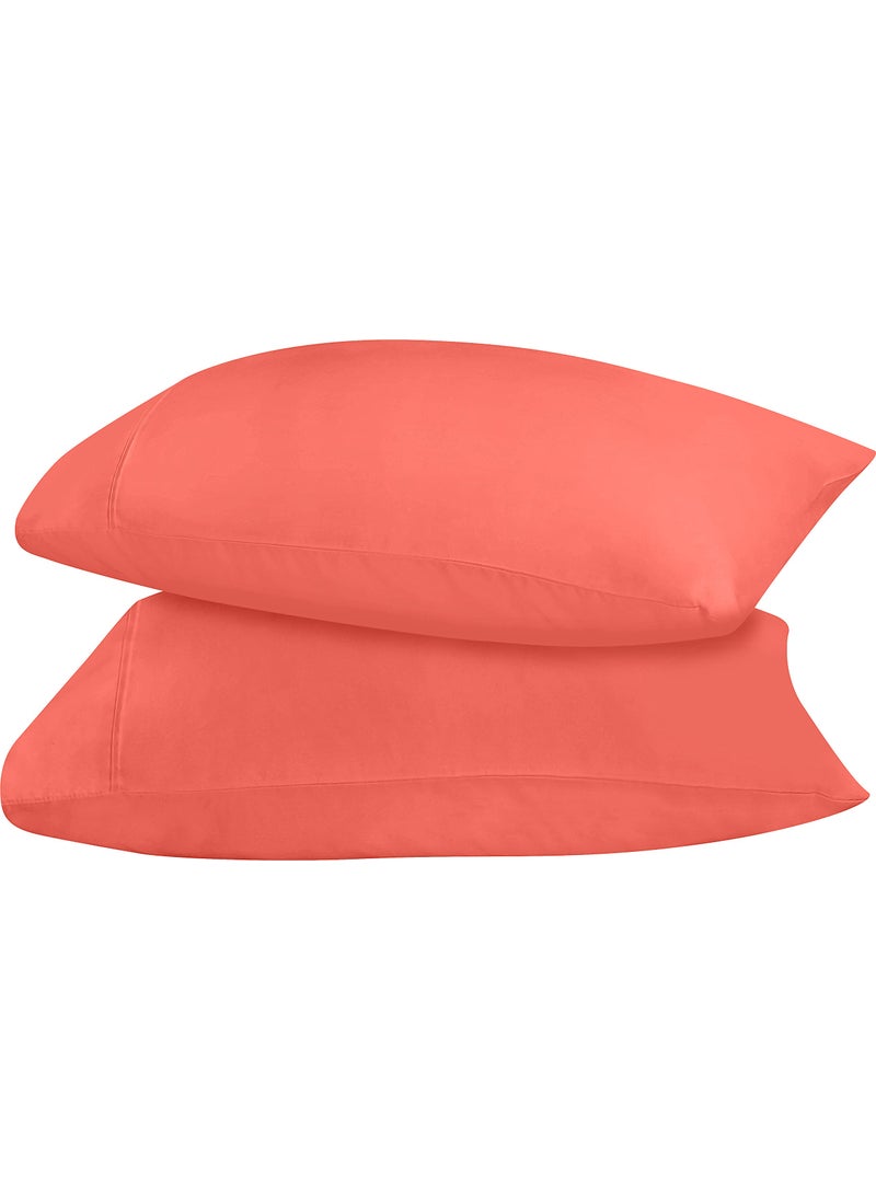 Utopia Bedding Utopia Bedding King Pillow Cases - 2 Pack - Envelope Closure - Soft Brushed Microfiber Fabric - Shrinkage and Fade Resistant Pillow Covers 20 X 40 Inches (King  Coral)  - Image 5