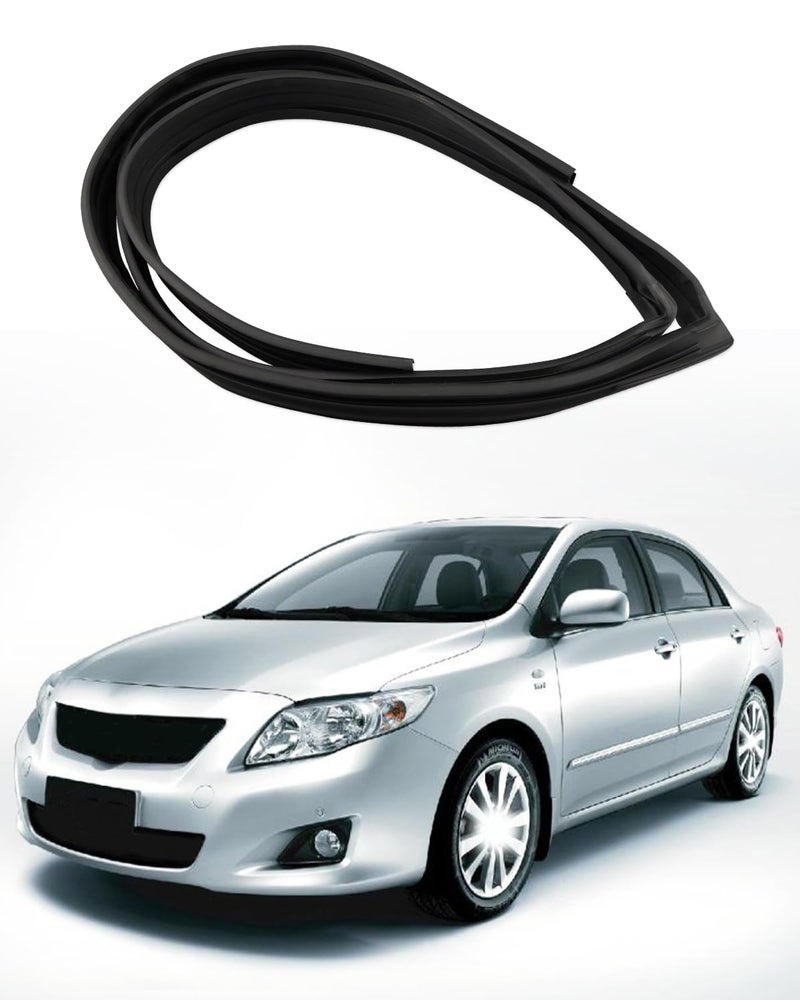 JUWEVAZU Door Window Run Channel Seal Rubber Strip Front Left Door Fit for Toyota Corolla S LE CE Sedan XRS Sport Sedan 2002-2008 Replace 68151-02050 Driver Side - Image 1