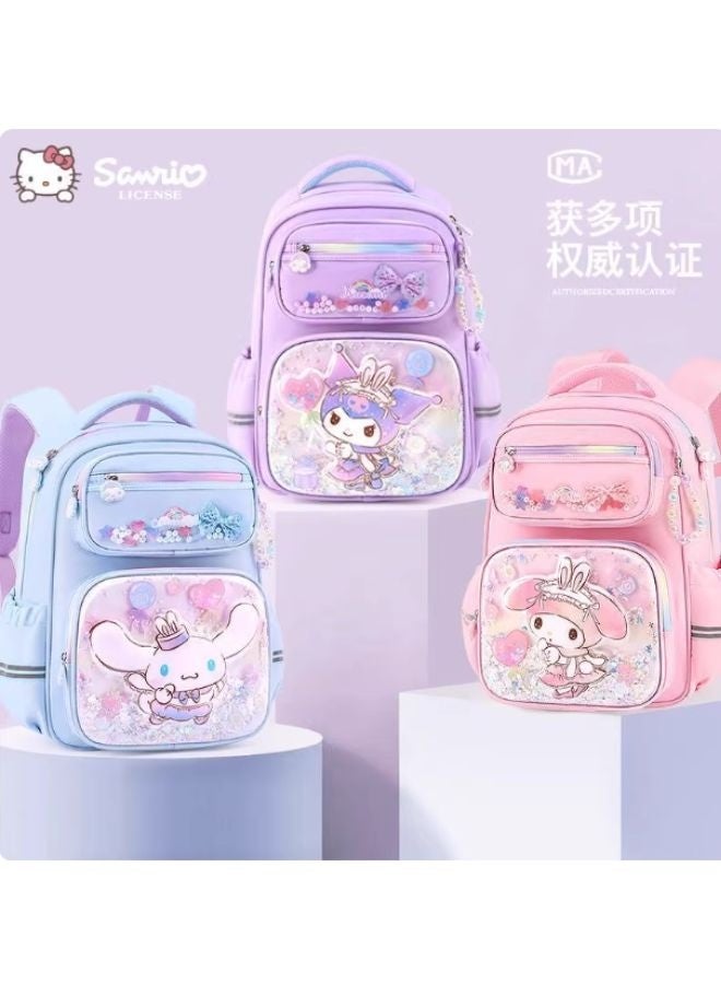 Sanrio My Melody Cartoon Chracter Glitter Design School Backpack - Image 2