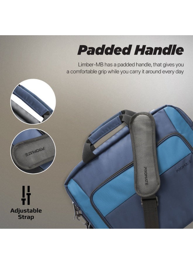 Promats Promate Large Capacity Messenger bag with Multiple Compartments for 15.6” Laptops  - Image 4