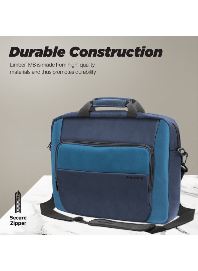 Promats Promate Large Capacity Messenger bag with Multiple Compartments for 15.6” Laptops  - Image 2