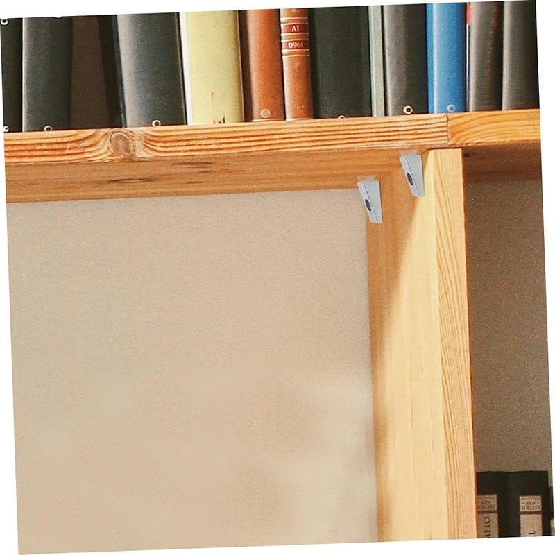 Tehaux 6 Pack Glass Shelf Brackets Metal Support 12 Inch for Bathroom Shelving - Image 3