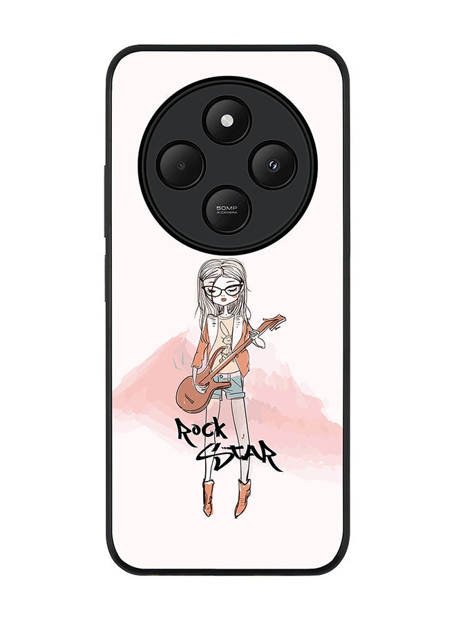 Stylizedd غطاء لهاتف Xiaomi Poco C75، حماية كاميرا نحيفة، غطاء هاتف مضاد للصدمات - فتاة الروكستار - Image 1