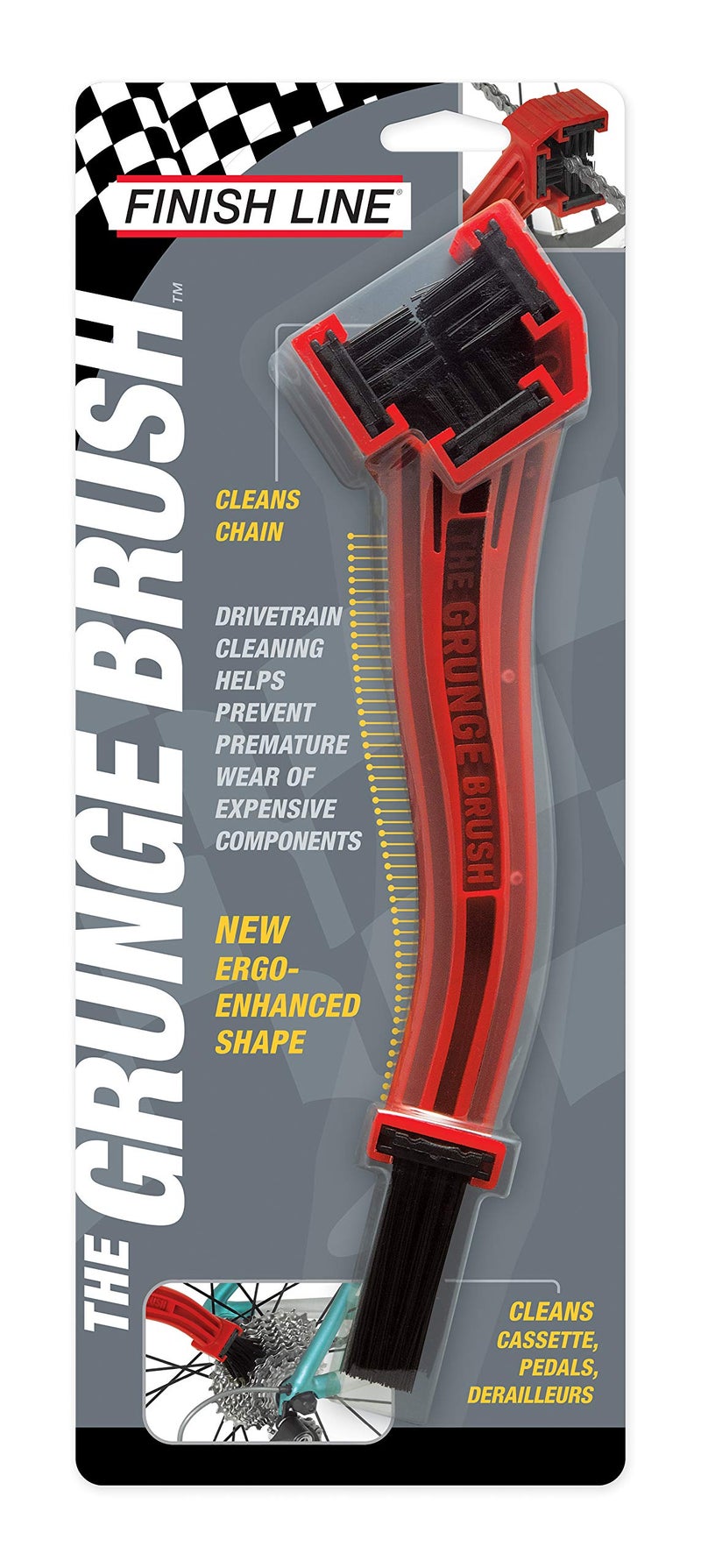 Finish Line Grunge Brush Chain: Gear and Chain Cleaning Tool - Image 1