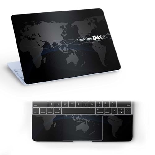 Inkykart Pattern D10 Top+Wrist Pad Vinyl Laptop Skin/Sticker/Cover for 15 to 15.6 Inches Laptops Laminated-Removable-HD Quality Compatible for Dell (15x10 Inches) - Image 1