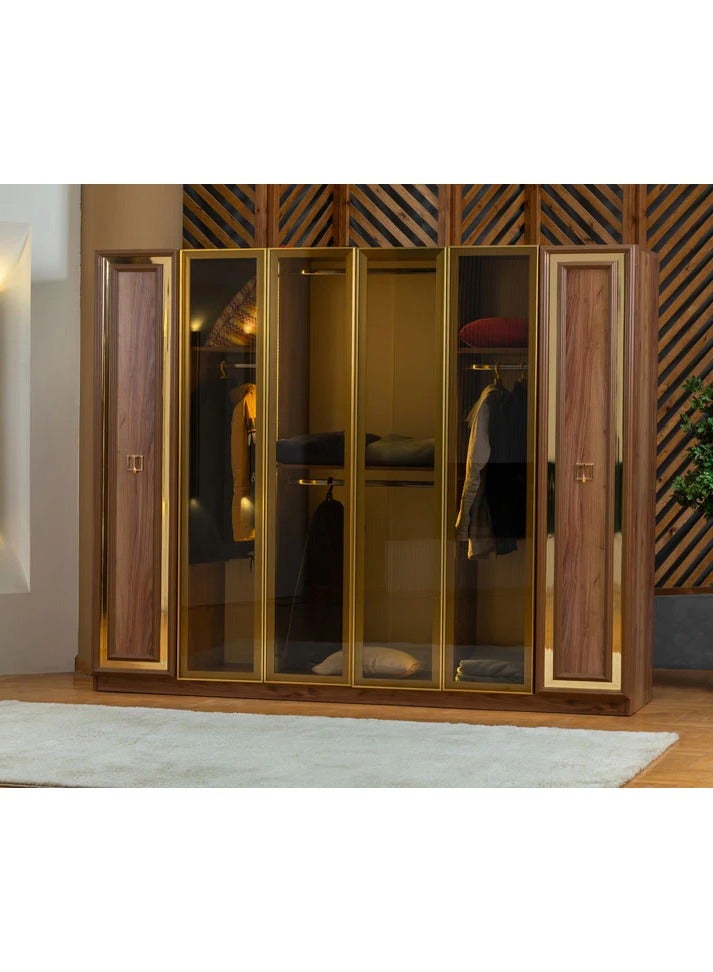 MK Kabbani Furniture New gold 6 Doors wardrobe 