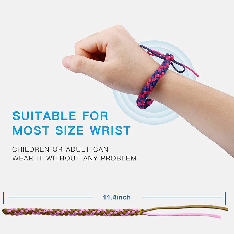 BuggyBands 12 Pack Mosquito Repellent Bracelets, Individually Wrapped PU Leather Mixed Color Insect Bug Repellent Wrist Bands for Kids Adults Outdoor Camping Fishing Traveling - Image 3