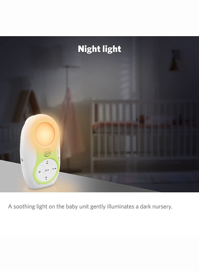 LeapFrog مراقب الأطفال الصوتي LeapFrog LF80 مع ضوء ليلي، مستشعر حرارة، أغاني مهدئة، محادثة ثنائية الاتجاه، تذكير بالرضاعة واتصال DECT 6.0 بعيد المدى - Image 5