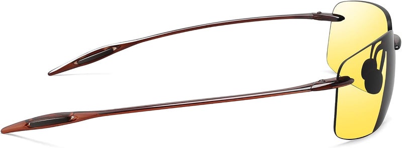 JULI Eyewear نظارات شمسية رياضية JULI للرجال والنساء إطار بدون حواف TR90 للجري وصيد الأسماك والجولف وركوب الأمواج والقيادة - Image 4