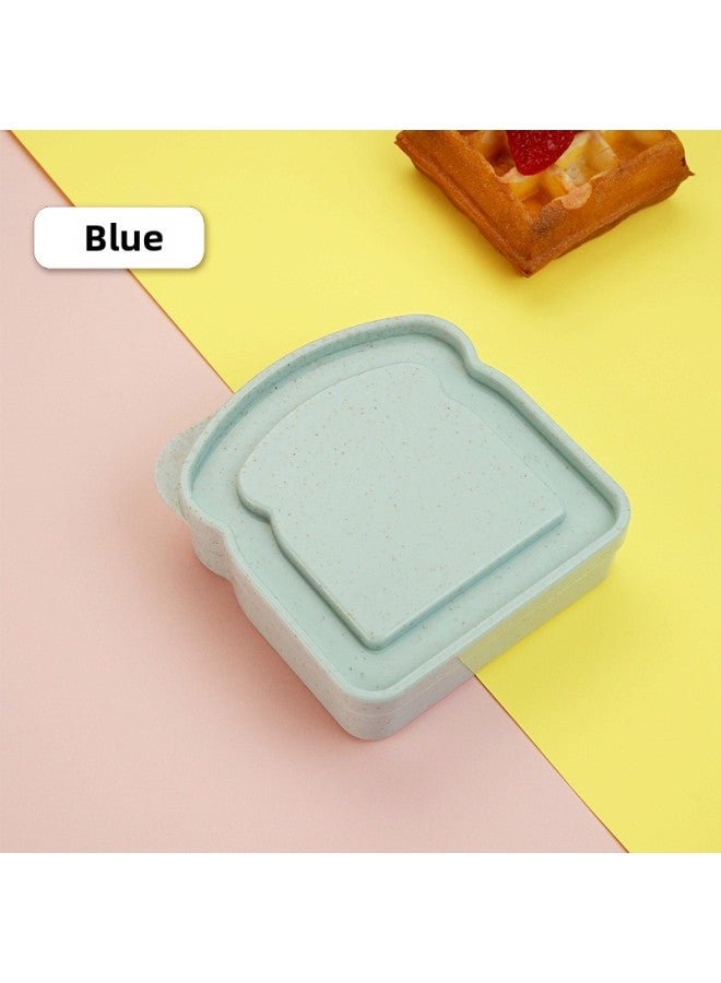Wheat Explosions Bread Preservation Box Home Toast Storage Box Outdoor Portable Sandwich Meal Box-Specifications:Wheat Toast Box ]  - Image 1