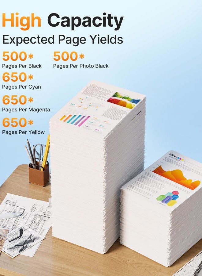 E-Z Ink خراطيش حبر معاد تصنيعها لإبسون 410XL 410 XL T410XL للاستخدام مع طابعة إكسبريشن XP-640 XP-830 XP-7100 XP-530 XP-630 XP-635 (أسود، أزرق، أرجواني، أصفر، أسود فوتوغرافي) 5 عبوات - Image 3