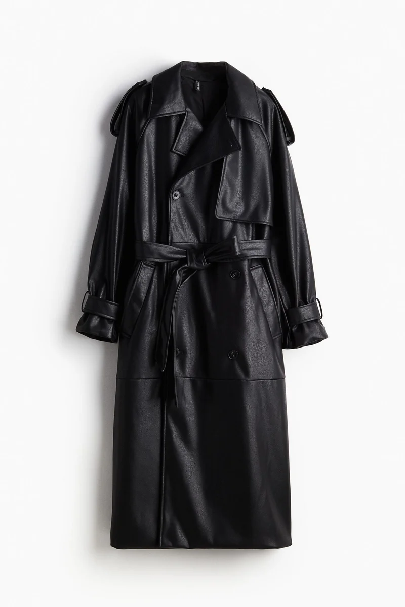 H&M Coated trench coat