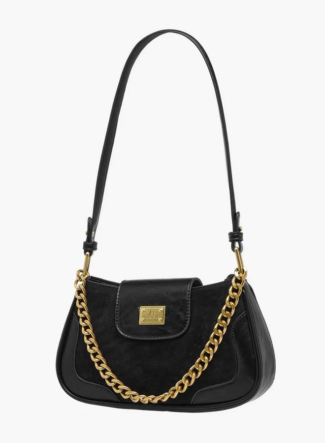 فلورا بيلا من شو إكسبرس Solid Shoulder Bag with Strap Handle and Flap Closure