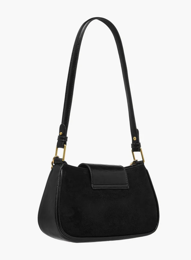 فلورا بيلا من شو إكسبرس Solid Shoulder Bag with Strap Handle and Flap Closure