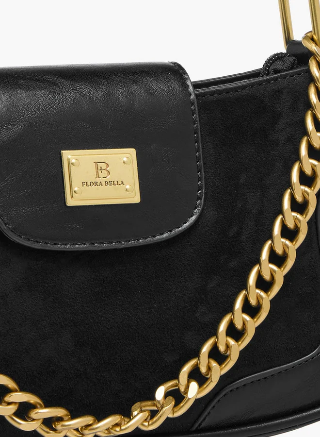 فلورا بيلا من شو إكسبرس Solid Shoulder Bag with Strap Handle and Flap Closure