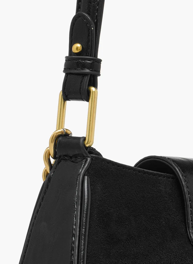 فلورا بيلا من شو إكسبرس Solid Shoulder Bag with Strap Handle and Flap Closure