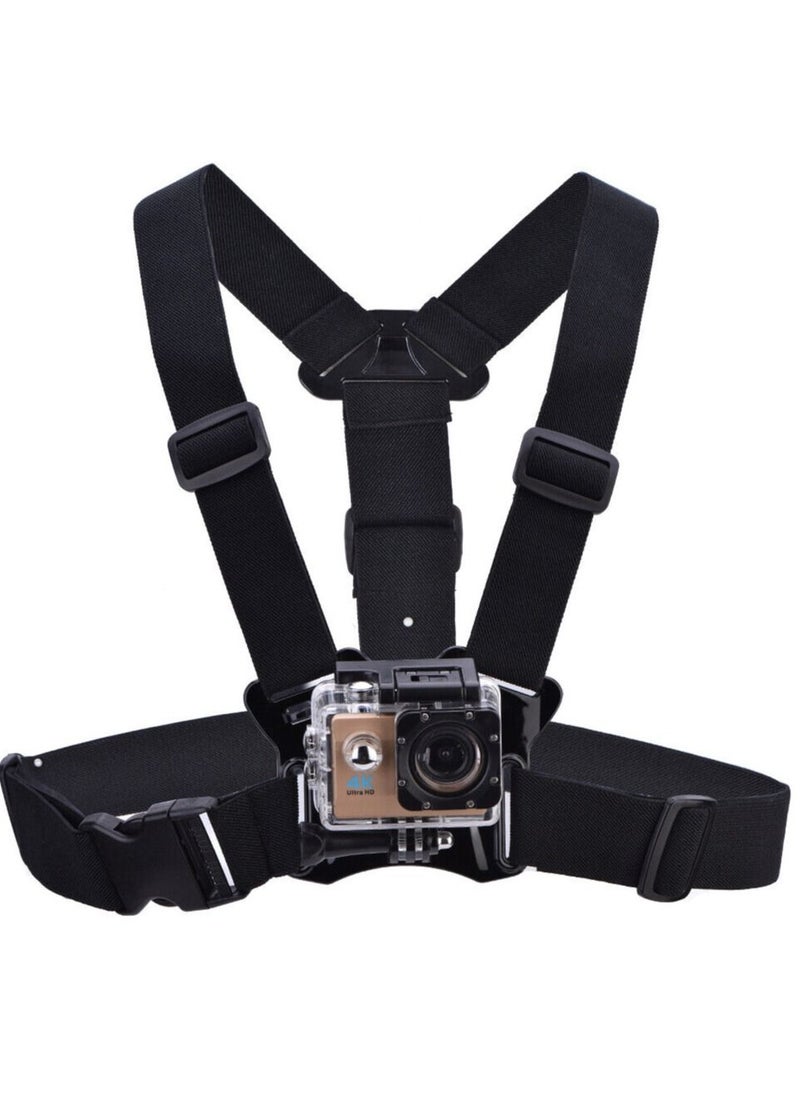 TELESIN - Telesin Chest Mount Strap Harness Chesty Body Mount Compatible With GoPro Hero 11 10 9 8 7 6 5 4 And DJI Osmo Action Cameras Chest Strap For Action Camera Durable And Strong - Image 1