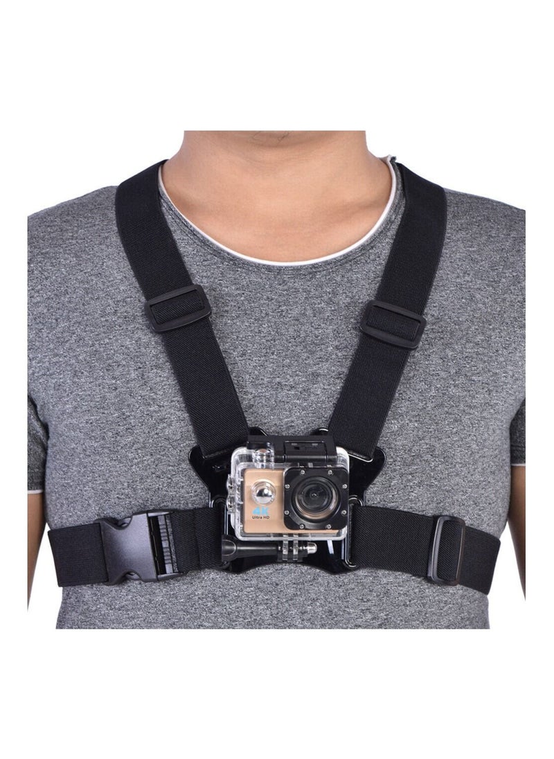TELESIN - Telesin Chest Mount Strap Harness Chesty Body Mount Compatible With GoPro Hero 11 10 9 8 7 6 5 4 And DJI Osmo Action Cameras Chest Strap For Action Camera Durable And Strong - Image 1
