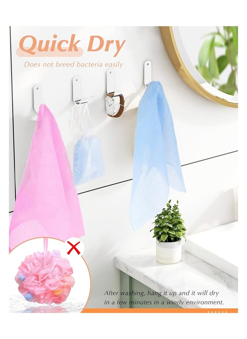 Exfoliating Washcloth, 35 Inch 3 Colors Nylon Bath Exfoliating Towel for Shower, Colorful Japanese Washcloth, Exfoliating Body Scrubber - Image 3