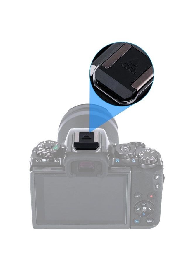 JJC 2 PCS Camera Hot Shoe Cover Cap Protector for Canon EOS R100 R5 R6 RP R 7D Mark II 6D Mark II 5D Mark IV III 1D Mark IV M50 M5 Mark II Rebel T8i T7i T7 T6i T6 T5 SL3 SL2 Camera & More-Black  - Image 2