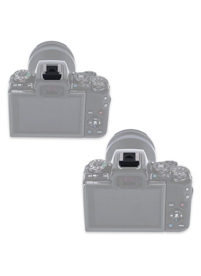 JJC 2 PCS Camera Hot Shoe Cover Cap Protector for Canon EOS R100 R5 R6 RP R 7D Mark II 6D Mark II 5D Mark IV III 1D Mark IV M50 M5 Mark II Rebel T8i T7i T7 T6i T6 T5 SL3 SL2 Camera & More-Black  - Image 1