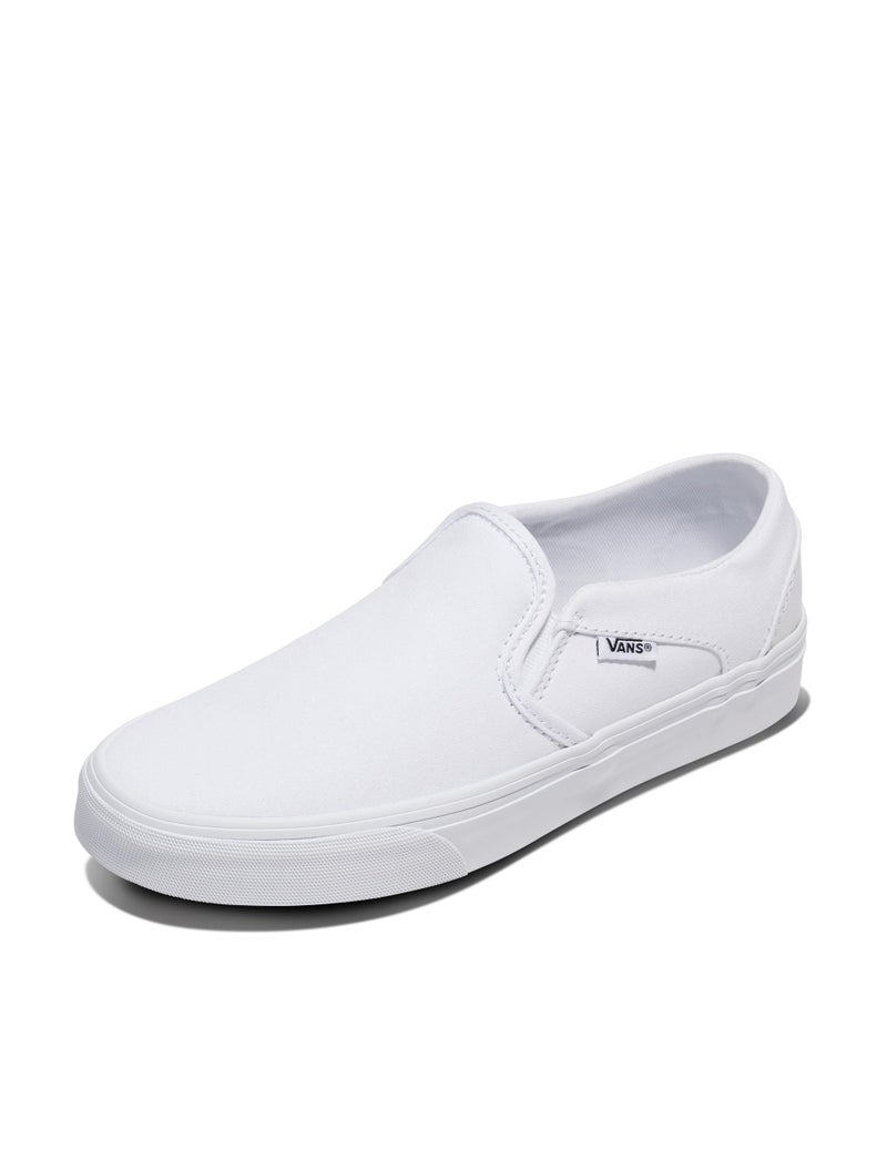 Vans Women's Asher Slip-On Shoe | Comfortable Sneakers for Walking, Fashion & Everyday Wear, True White/True White, 11 - Image 1