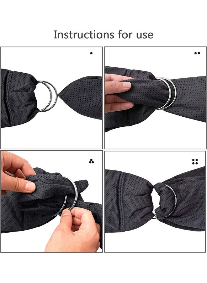 CUBY Water Baby Sling Carrier Breathable Mesh Baby Wraps Carrier Adjustable Ring Sling Baby Carrier Infant Carrier For Summer Swimming Pool Beach (Light Grey) - Image 5