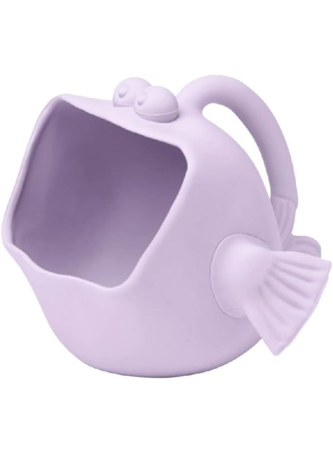 Scrunch Scoop Fish Shaped Silicone Sand Play Tool - Dusty Light Purple - Image 1