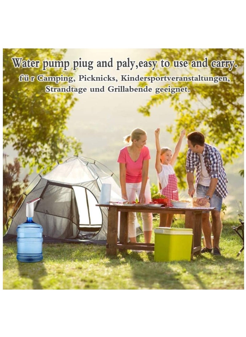 Generic - Electric Water Dispenser Pump, 2-5 Gallon Universal Portable Electric Water Pump USB Charging Drinking Water Pump Portable Automatic Water Bottle Pump for Home Kitchen Office Camping Water Dispenser - Image 1