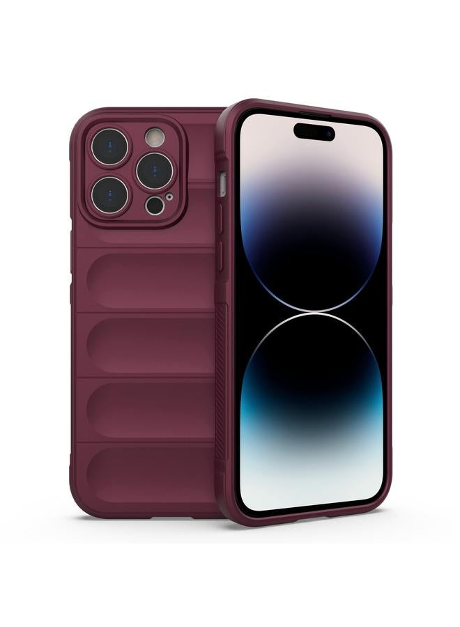 اس-توب جراب لهاتف iPhone 14 Pro مصنوع من مادة TPU السحرية + جراب من الفلانيل - Image 1