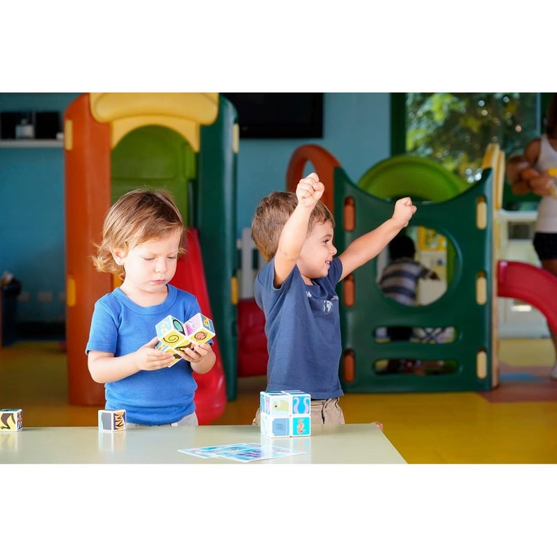 جيوماغ 6 مكعبات مغناطيسية لحيوانات الغابة مع 7 بطاقات - 145 - Image 4