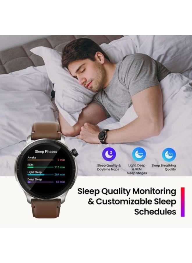 Amazfit GTR 4 Smart Watch 46mm, Brown - Image 3