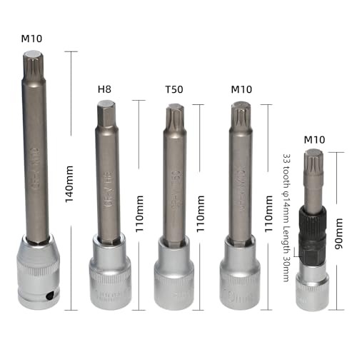DPTOOL 30 Piece Alternator Pulley Remove Install Tool Kit Free Wheeling Pulley Remover Socket Drills Compatible with Ford Compatible with GM - Image 4