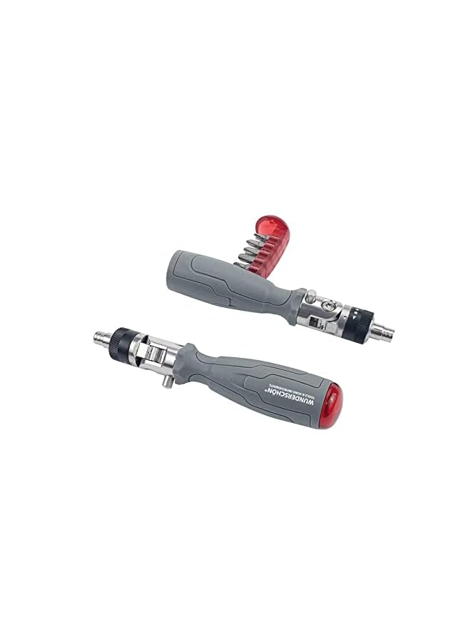 IAF | Multifunctional Reattaching Screwdriver_10 Built-in Hidden Bits Magnetic Multiangle Ratchet Maintenance Tool Suitable to Repair Automotive, Appliances, Household (Model GR-X10) - Image 2