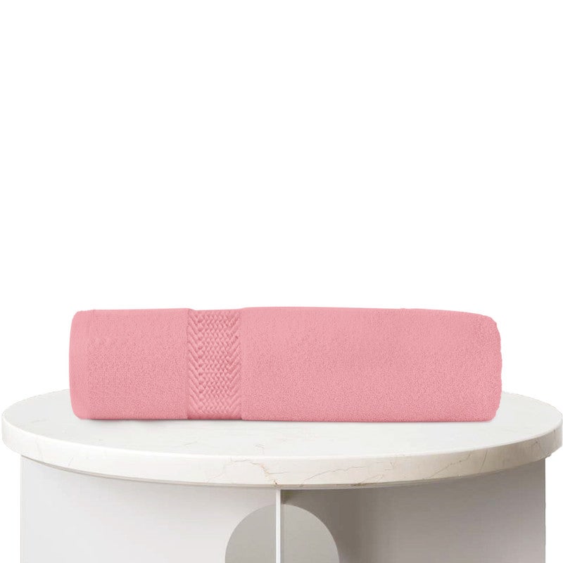 REST  1PC Bath Sheet 100% Cotton 100x150 cm , 39x59 inches Extra Large Dusty Pink Towel Soft and High Absorbent Super Soft Quality Towel - Image 1
