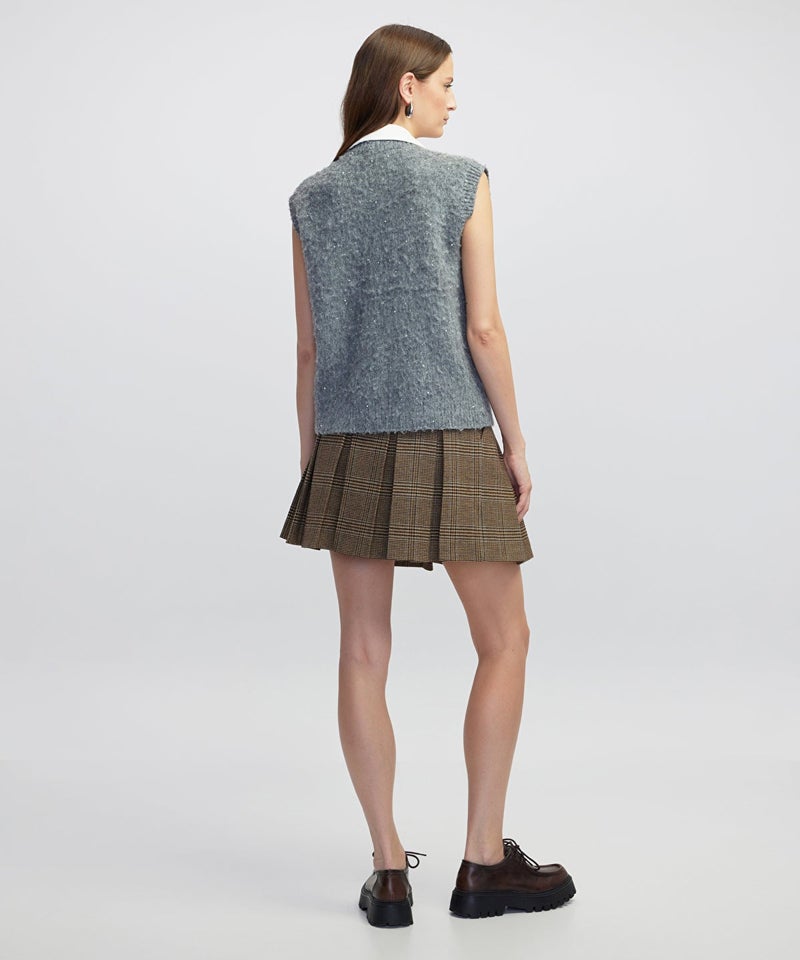 Ipekyol Embellished Vest with Contrast Collar - Image 5