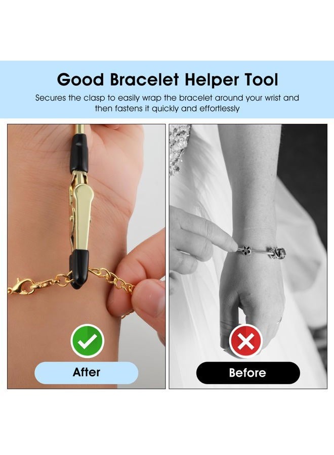 Amaxiu 3pcs Bracelet Helper - Fastener Jewelry Assistance Tool for Bracelet, Necklace, Watch Clasp, Ties, Zippers (Silver, Gold, Rose Gold) - Image 4