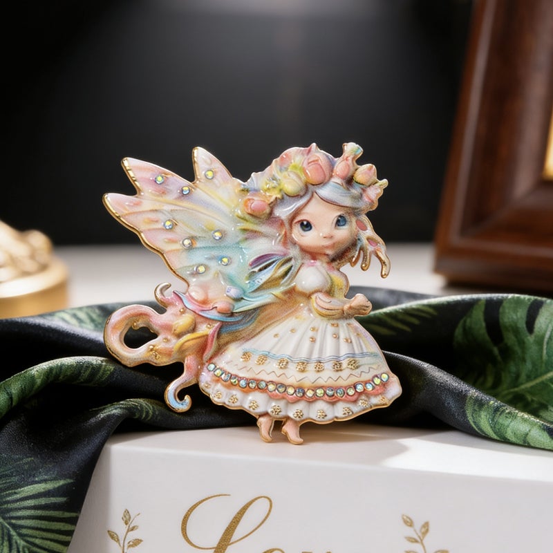 New Style Dreamy Fairy Tale Elf Brooch, Cute Cartoon Flower Fairy, Exquisite Niche Design, High-End Pin Brooch - Image 2