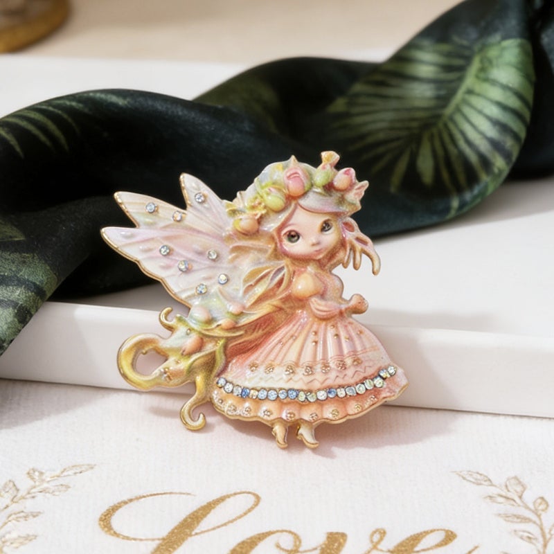 New Style Dreamy Fairy Tale Elf Brooch, Cute Cartoon Flower Fairy, Exquisite Niche Design, High-End Pin Brooch - Image 1