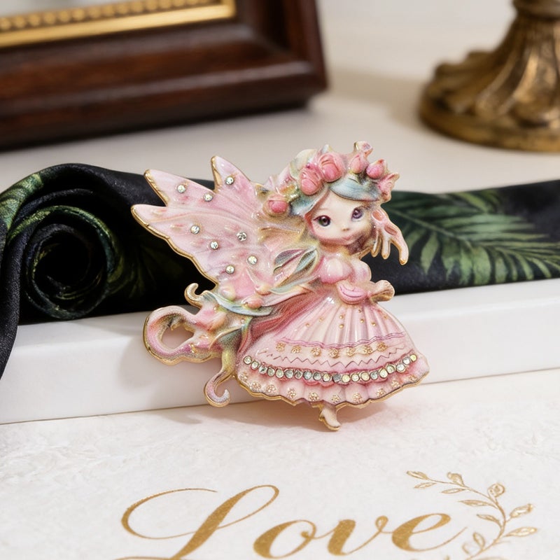 New Style Dreamy Fairy Tale Elf Brooch, Cute Cartoon Flower Fairy, Exquisite Niche Design, High-End Pin Brooch - Image 5