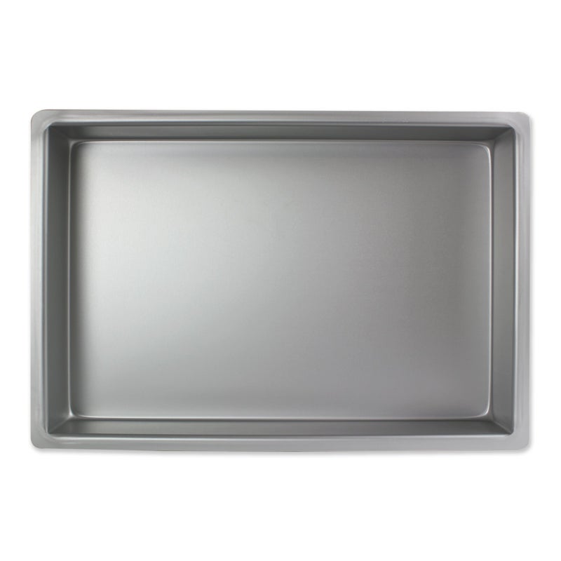 PME OBL08122 Aluminium Oblong Cake Pan 8 x 12 x 2Inch Deep  Silver