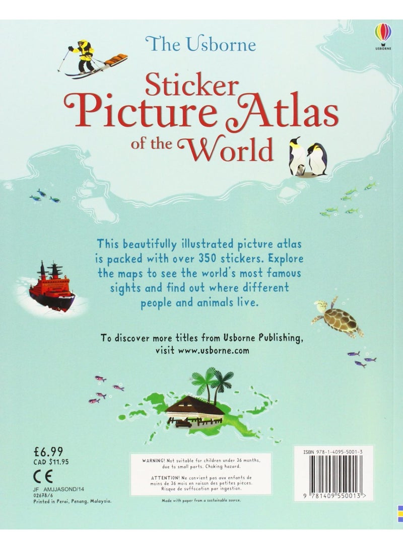كتاب ملصقات أطلس العالم - Image 2