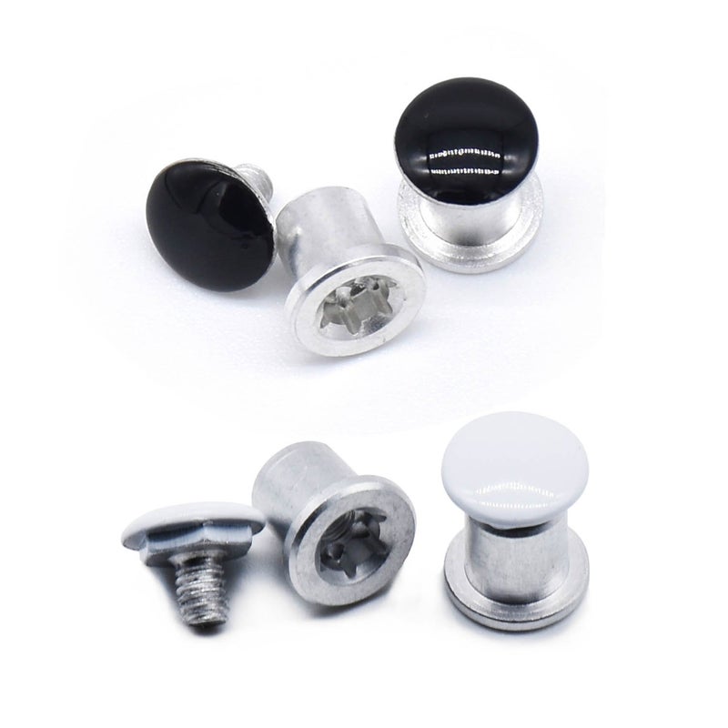 Generic HKUCO Replacement Black/White 2 pairs Screws Stainless Steel For Oakley Jawbone  - Image 1
