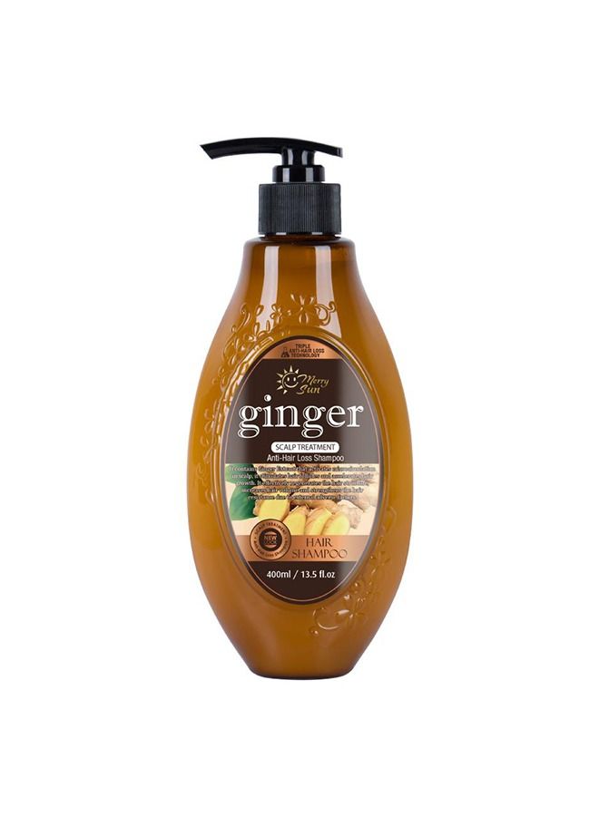 merry sun Ginger Scalp Treatment Anti-Hair Loss Shampoo 400 Ml