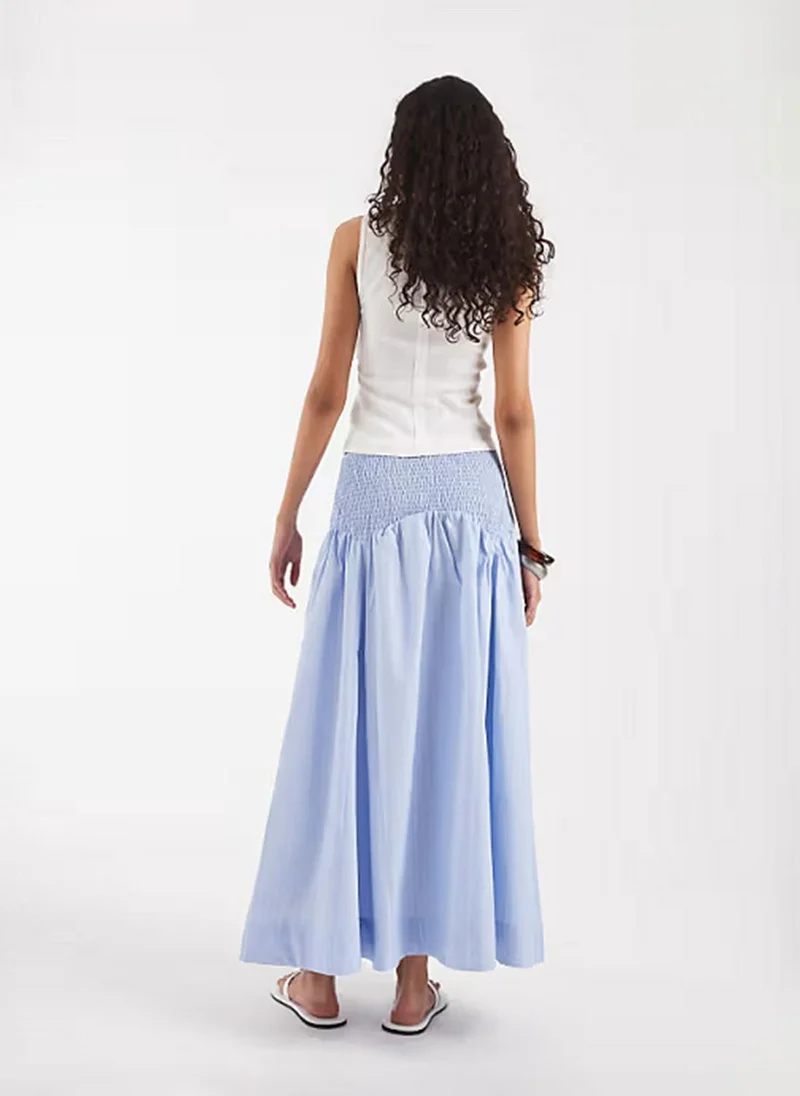 فيرو مودا Women's VMGREENLY High-Waist Ankle Woven Skirt