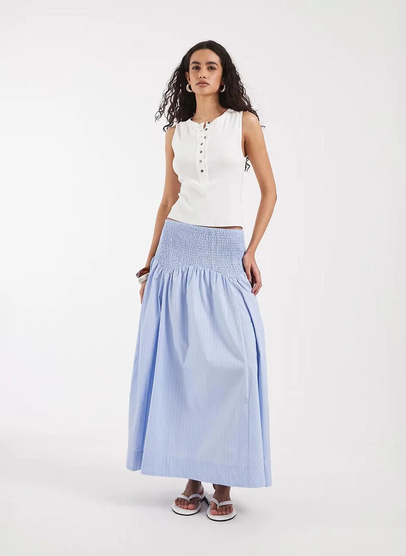 فيرو مودا Women's VMGREENLY High-Waist Ankle Woven Skirt