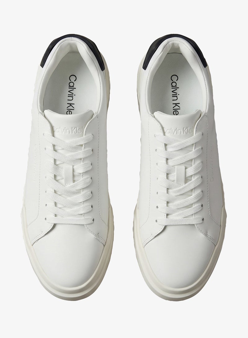 CALVIN KLEIN Chunky Cupsole Leather Sneakers - Image 5